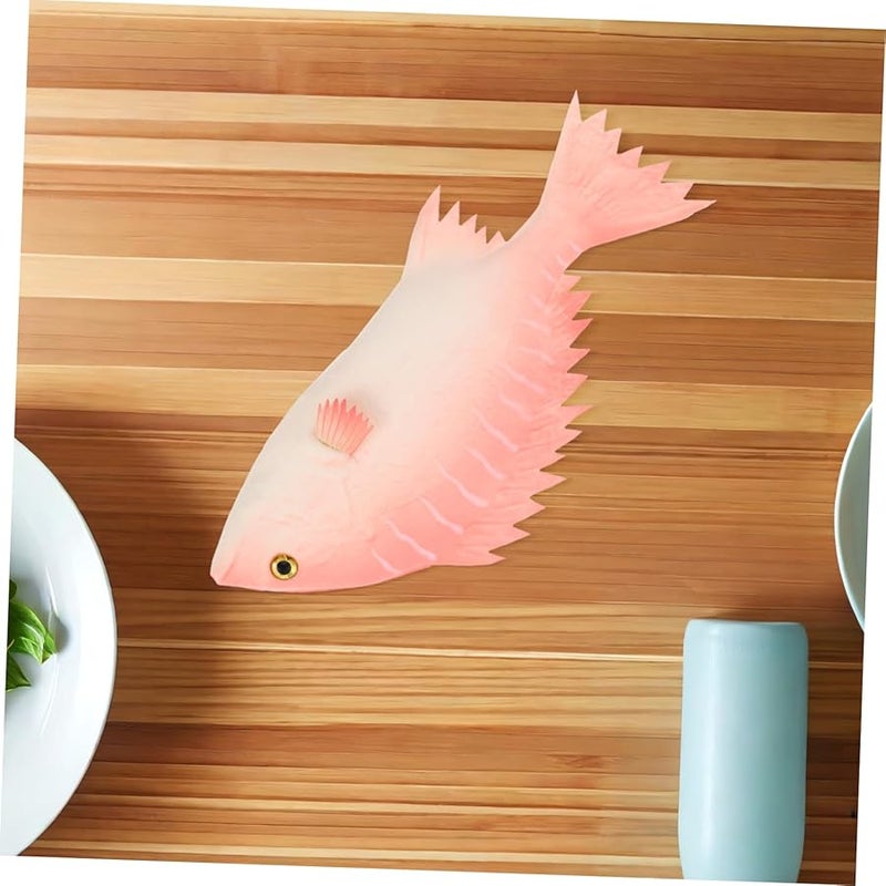 Realistic Fake Fish Model Kitchen Decor Seafood Photography Prop - Image 5